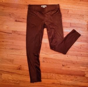 Brown suede pants